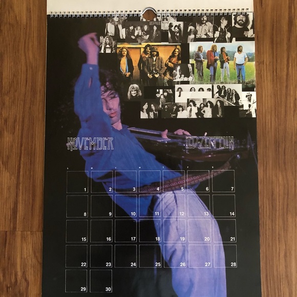 Vintage 1987 Led Zeppelin Calendar - Picture 14 of 16